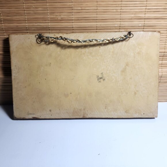 The Last Supper 3D Heavy Resin Wall Plaque 12.5x7.25" Colourful Italy Vintage - Picture 6 of 9